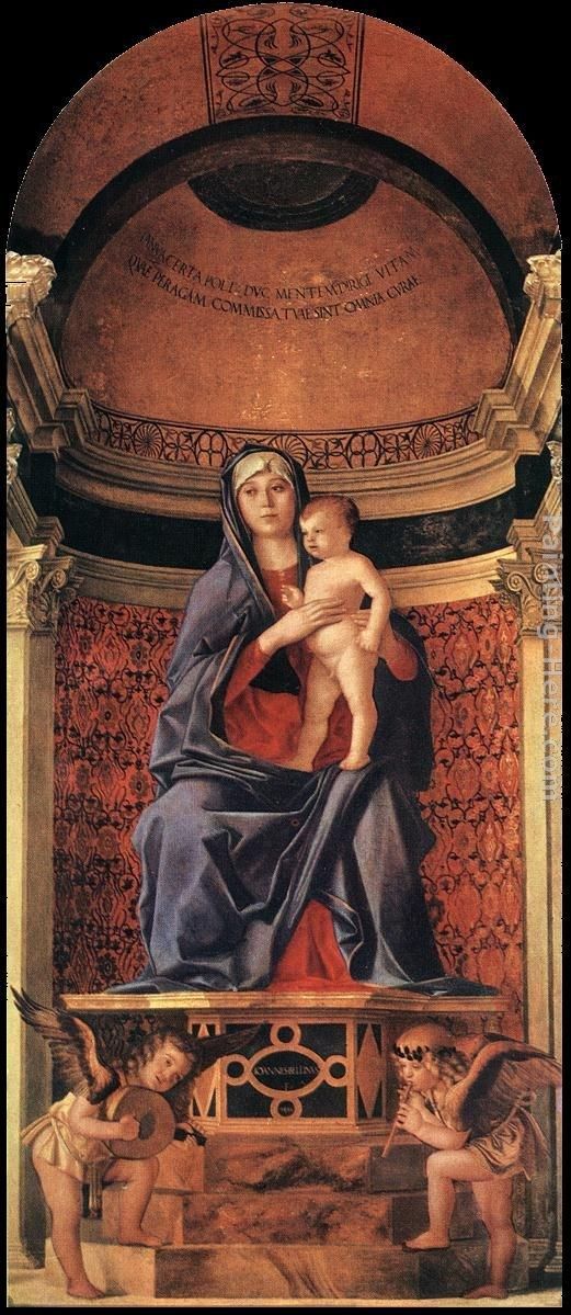 Giovanni Bellini Frari Triptych [detail]